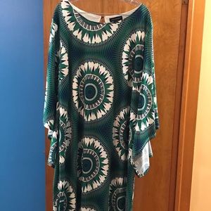 Blue/Green/White Dress